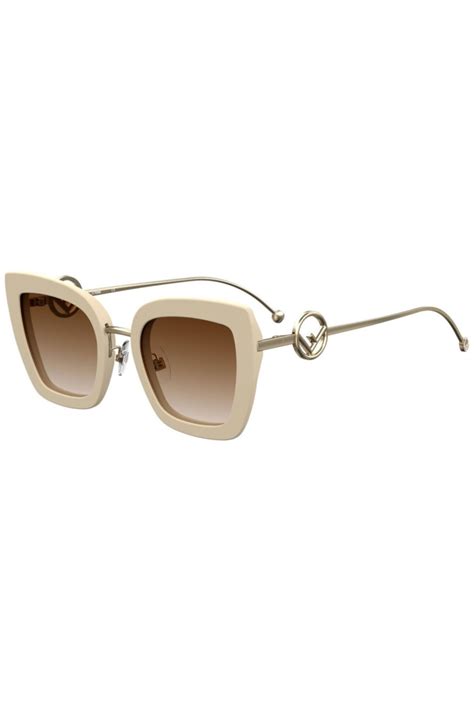 fendi ff 0408|Fendi FF 0408/S SZJ/HA Sunglasses in White.